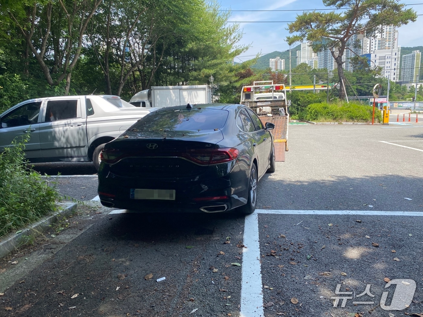 기장경찰서 측에서 압수한 A 씨의 차량.(기장경찰서 제공. 재판매 및 DB 금지)