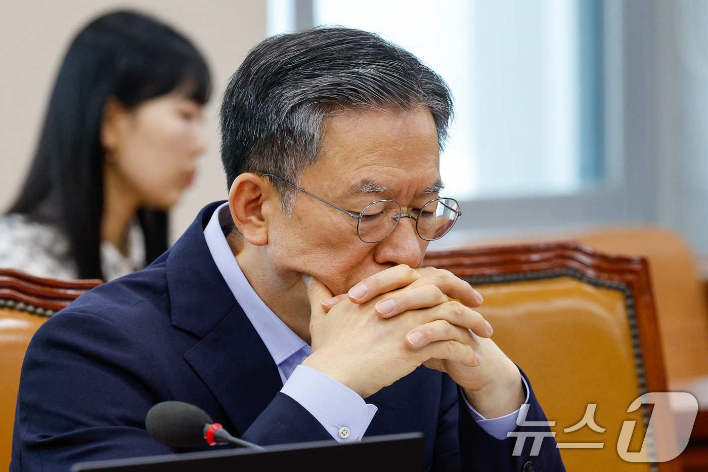 법무부 장관 후보자인 정성호 더불어민주당 의원이 9일 오전 서울 여의도 국회에서 열린 제427회국회(임시회) 기획재정위원회 제1차 전체회의에 자리하고 있다. 2025.7.9/뉴스1 ⓒ News1 안은나 기자