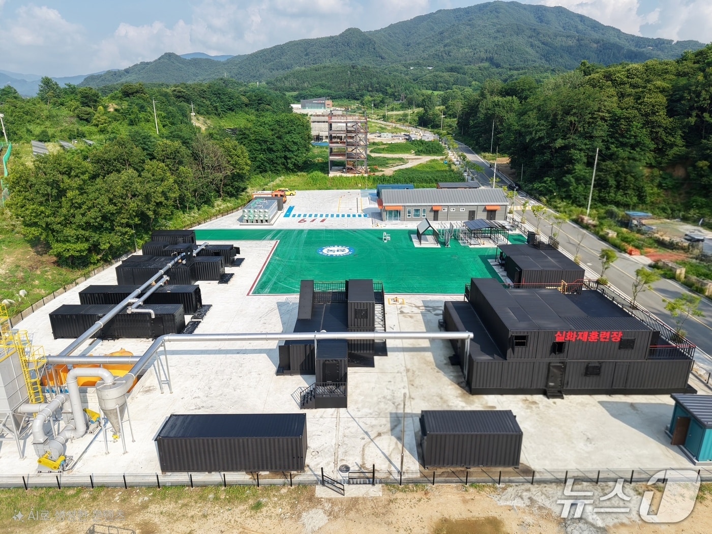 실화재 훈련장 전경.(전북소방본부 제공. 재판매 및 DB금지)