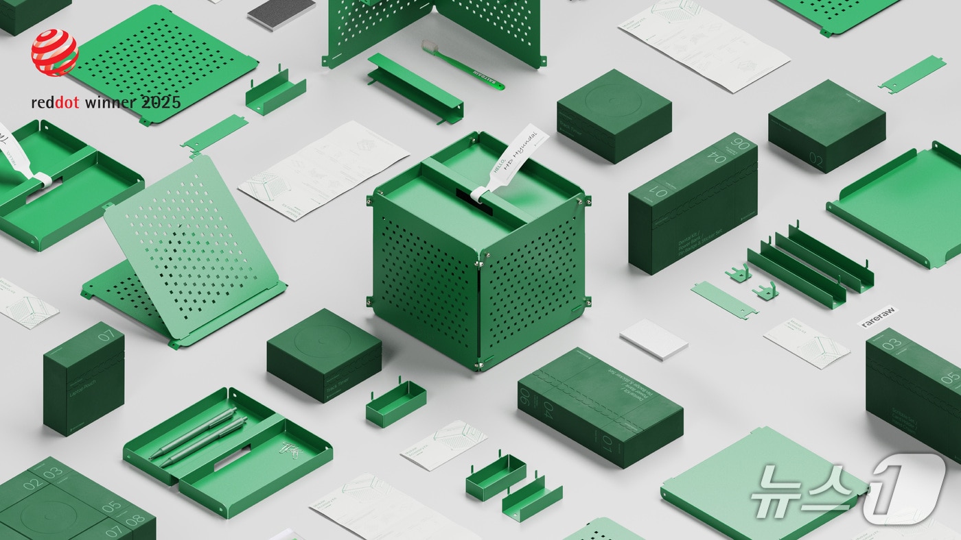 HD현대가 새롭게 개발한 신입사원 '웰컴 키트'의 모습