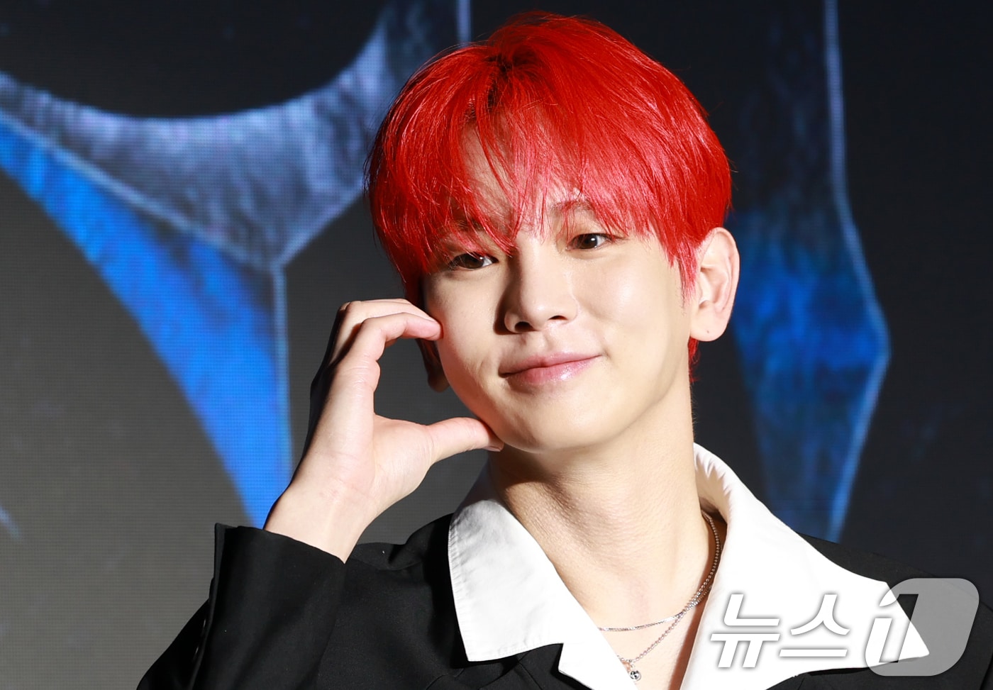 샤이니 키가 11일 오후 서울 광진구 풀만 앰배서더 서울 이스트폴에서 가진 정규 3집 ‘HUNTER(헌터)’ 기자간담회에서 포즈를 취하고 있다. 2025.8.11/뉴스1 ⓒ News1 권현진 기자