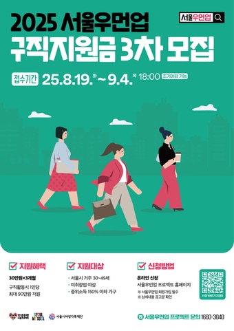 구직지원금 모집(서울시 제공)