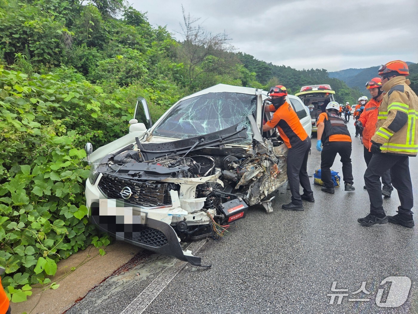 정읍 사고 현장.(전북소방본부 제공. 재판매 및 DB금지)