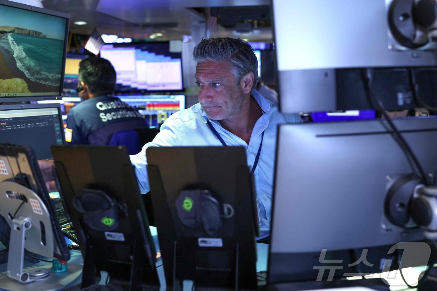 미증시 트레이더들.  ⓒ AFP=뉴스1