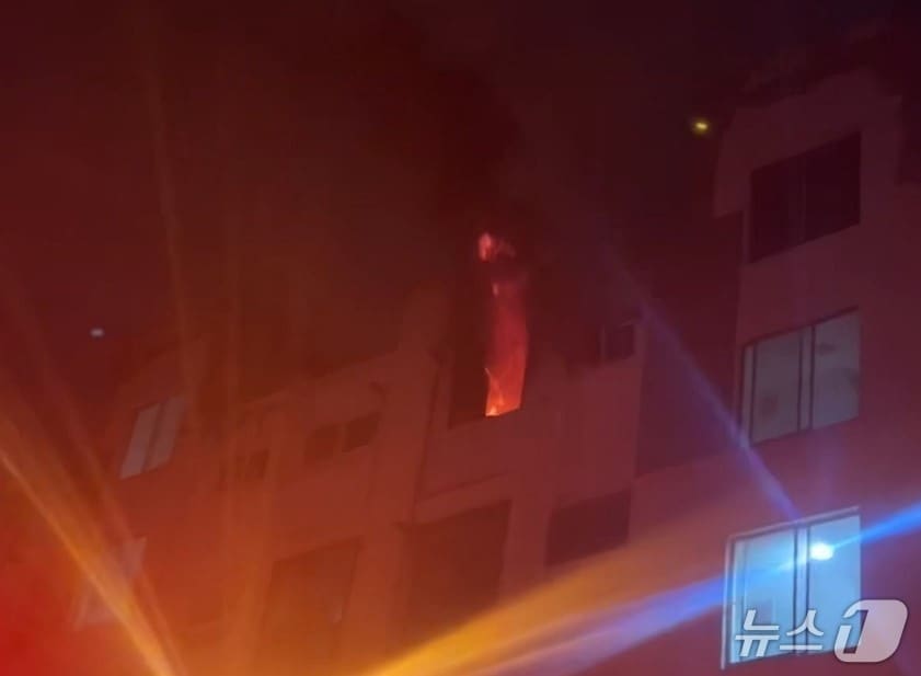 11일 오후 11시37분쯤 대구 북구 복현동에 있는 한 아파트에서 불이 나 소방당국이 현장에 도착한지 20여 분만에 진화했다.(대구소방안전본부 제공.재판매 및 DB 금지)