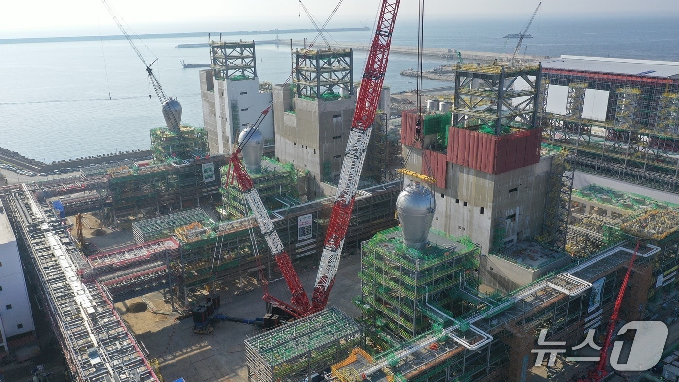 리액터 설치가 완료된 모습 (현대엔지니어링 제공)