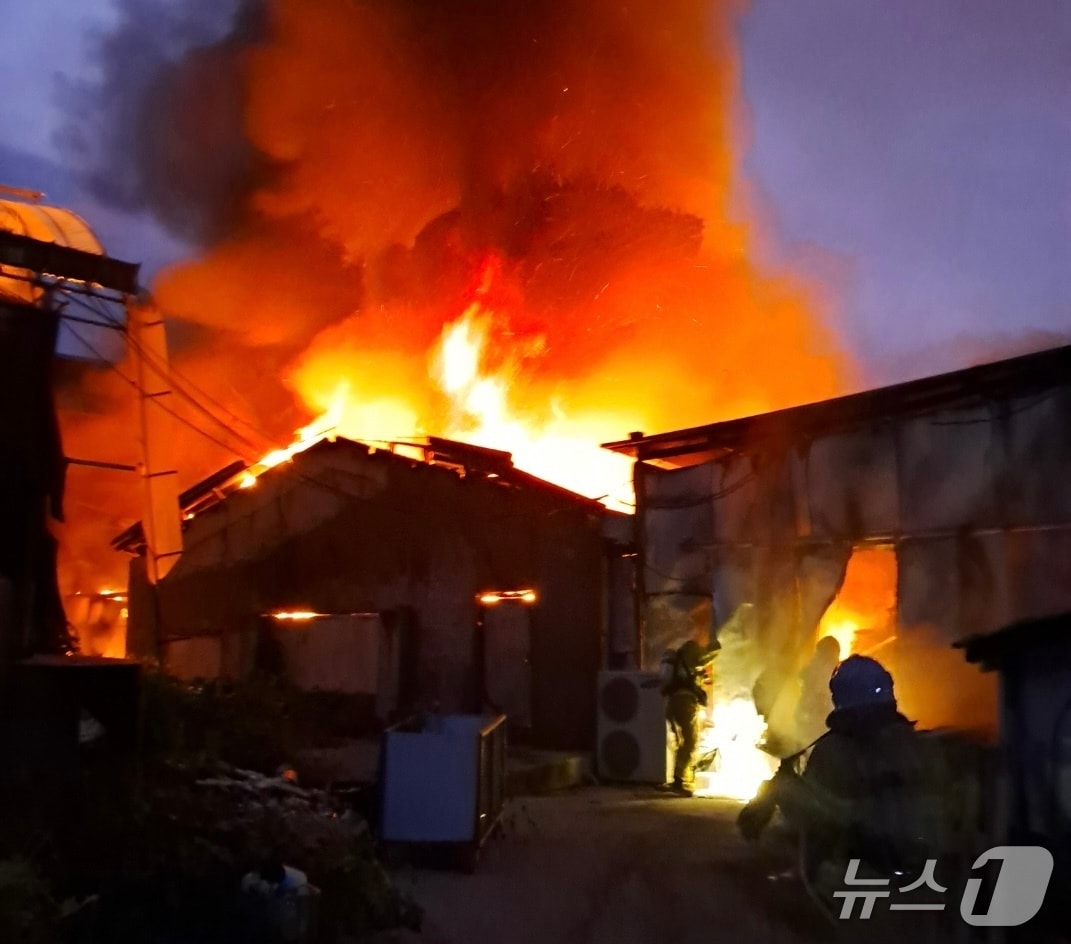 포천 양계장 화재(포천소방서 제공. 재판매 및 DB 금지)/뉴스1