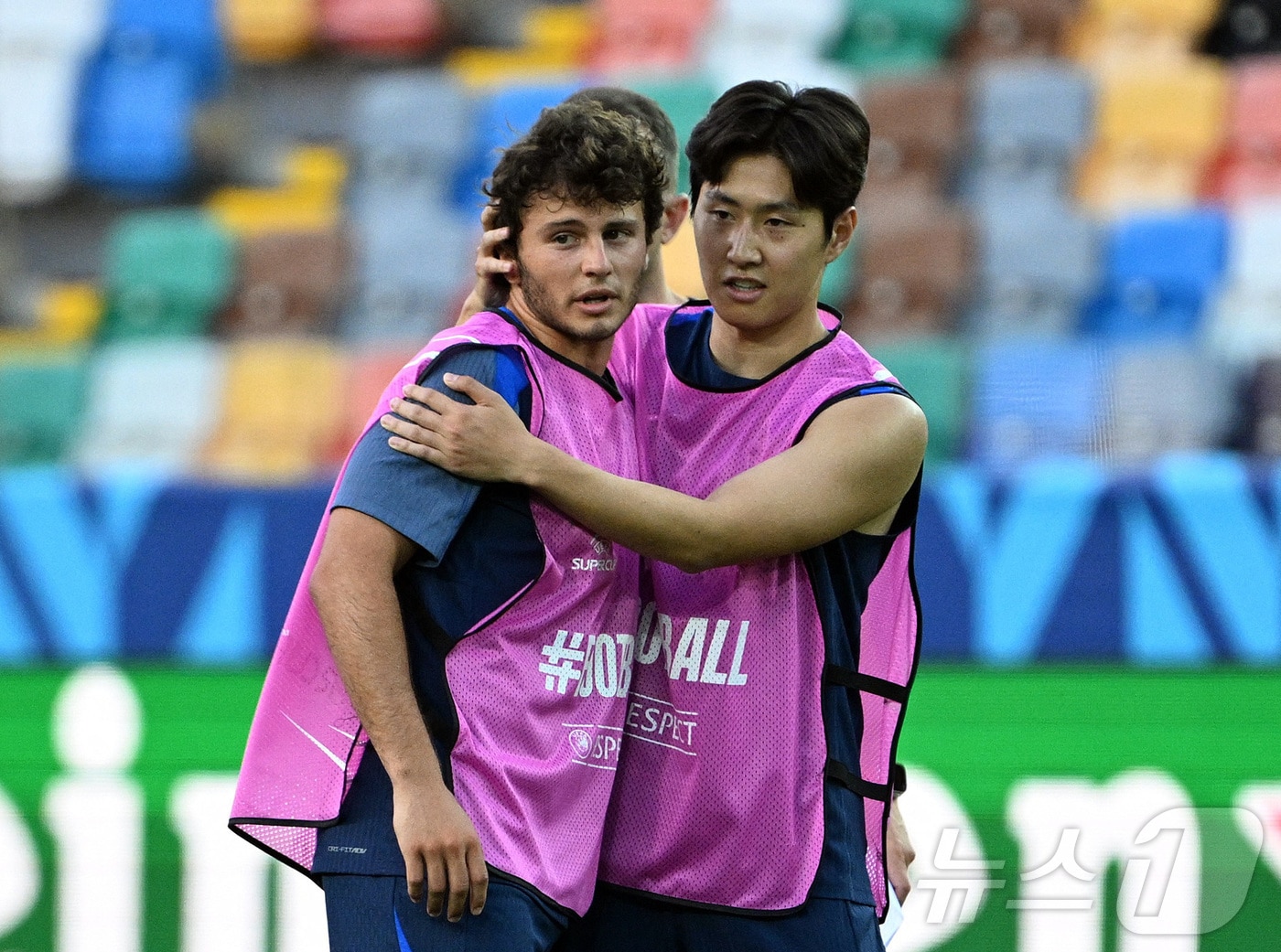 훈련 중인 PSG 선수단