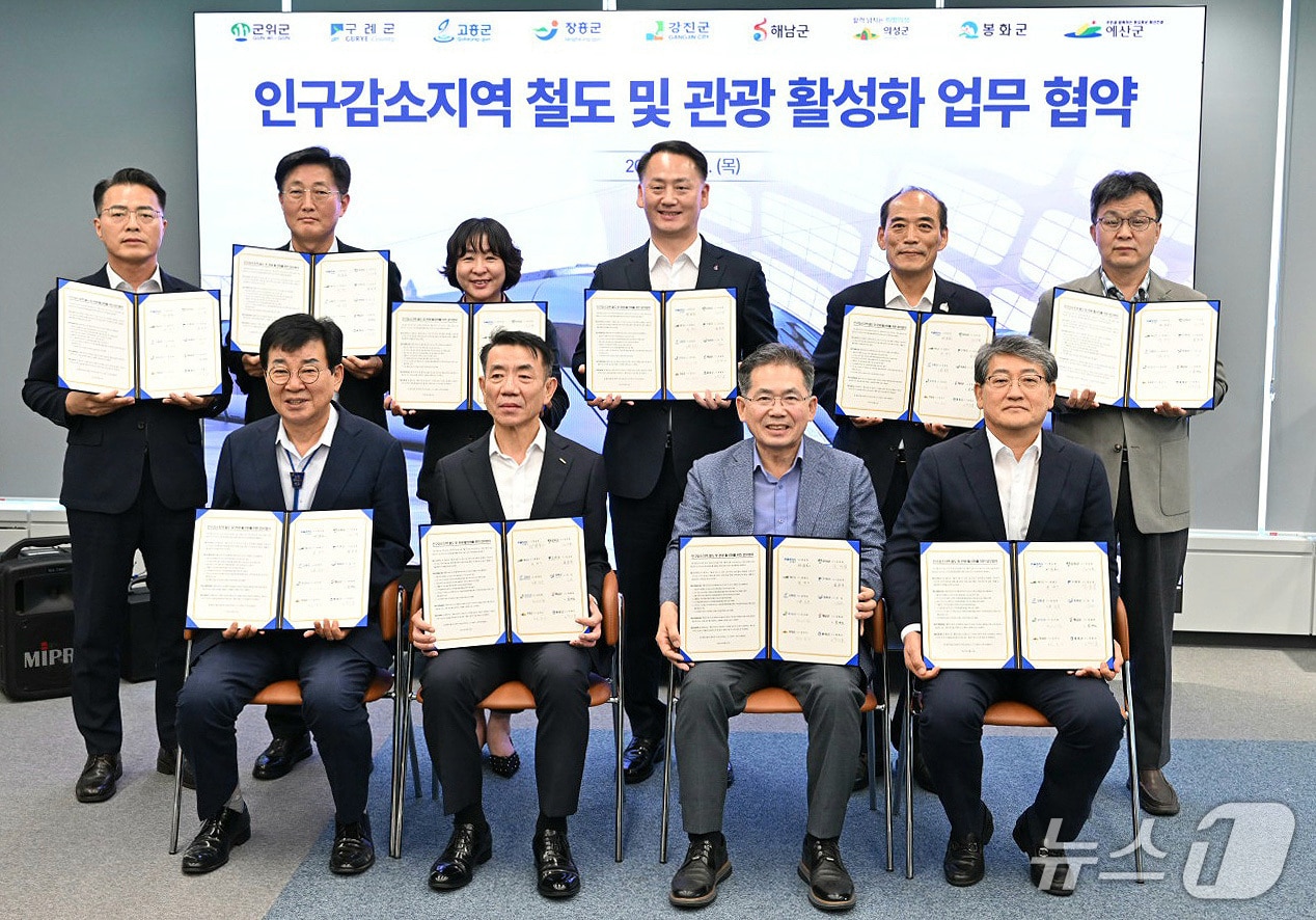 대구 군위군 등 8개 지자체와 코레일이 '철도를 활용한 인구감소지역의 관광 활성화 공동 협약'을 맺고 관광객 유치에 나섰다. (군위군 제공. 재판매 및 DB금지)