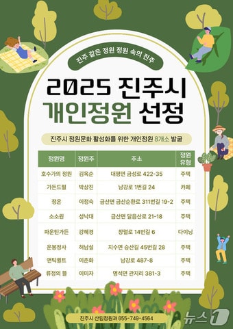진주시가 선정한 '2025 개인정원'(진주시 제공. 재판매 및 DB금지).