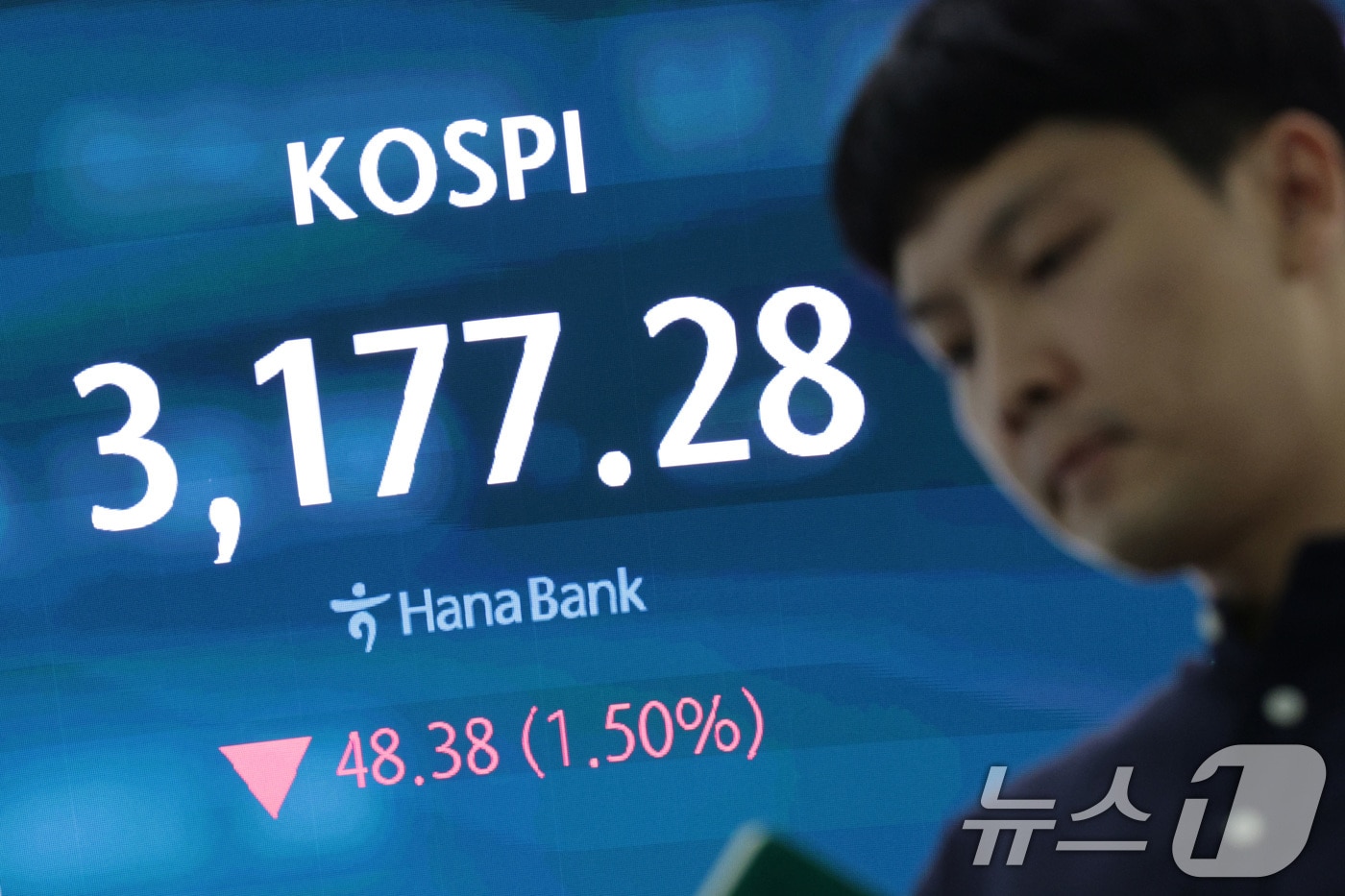 서울 중구 하나은행 본점 딜링룸. /뉴스1 ⓒ News1