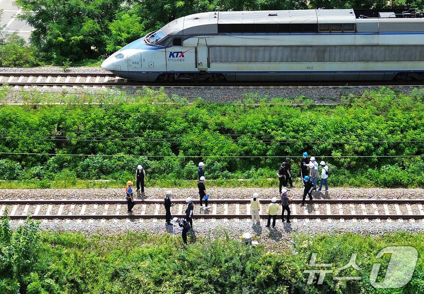 경부선 무궁화호 열차 사고 현장 2025.8.20/뉴스1 ⓒ News1 공정식 기자