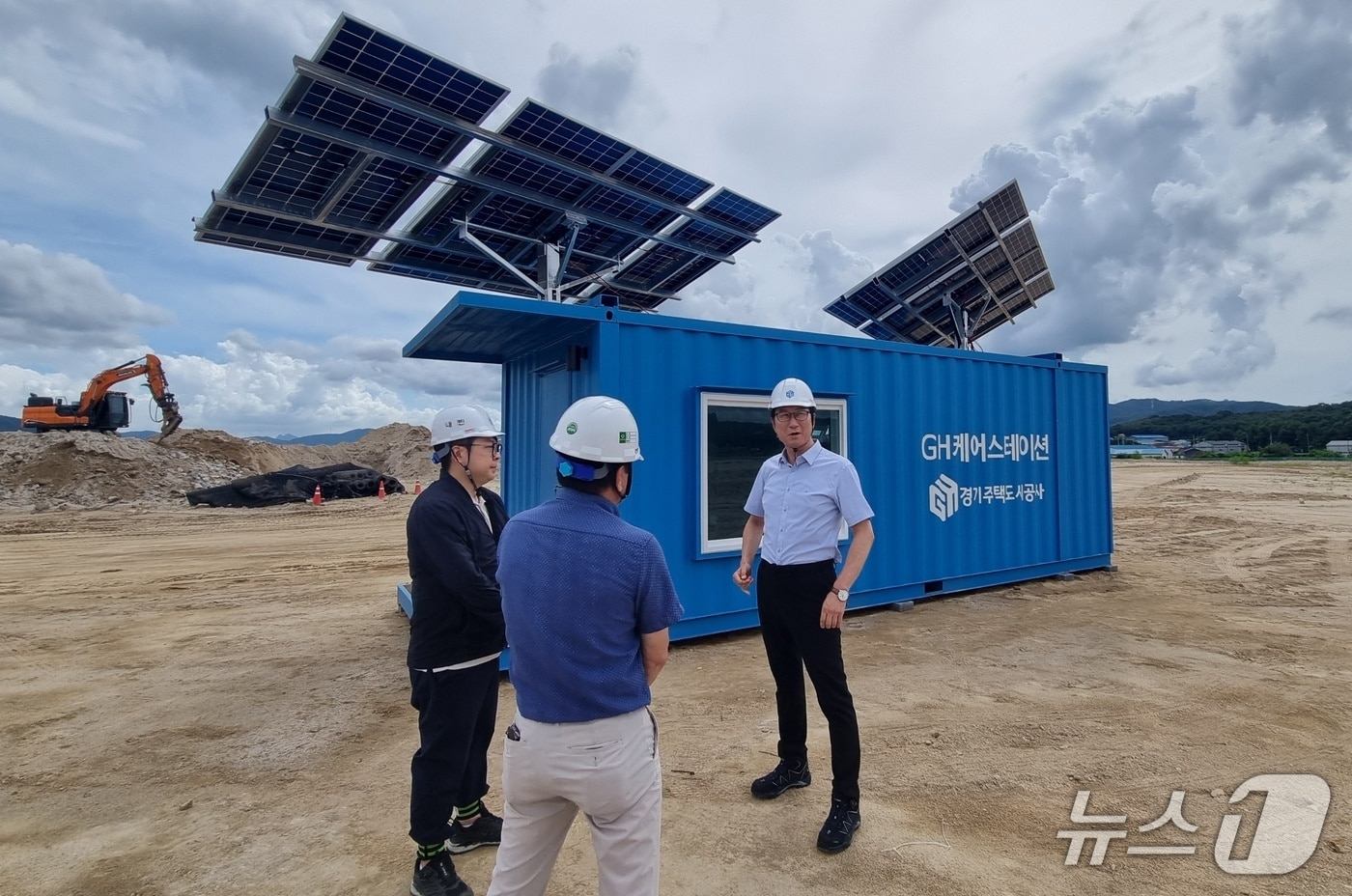 경기주택도시공사가 양주 은남일반산업단지 부지조성공사 현장에 근로자 휴게시설인 'GH 케어스테이션'을 설치했다.(GH 제공. 재판매 및 DB금지)/뉴스1