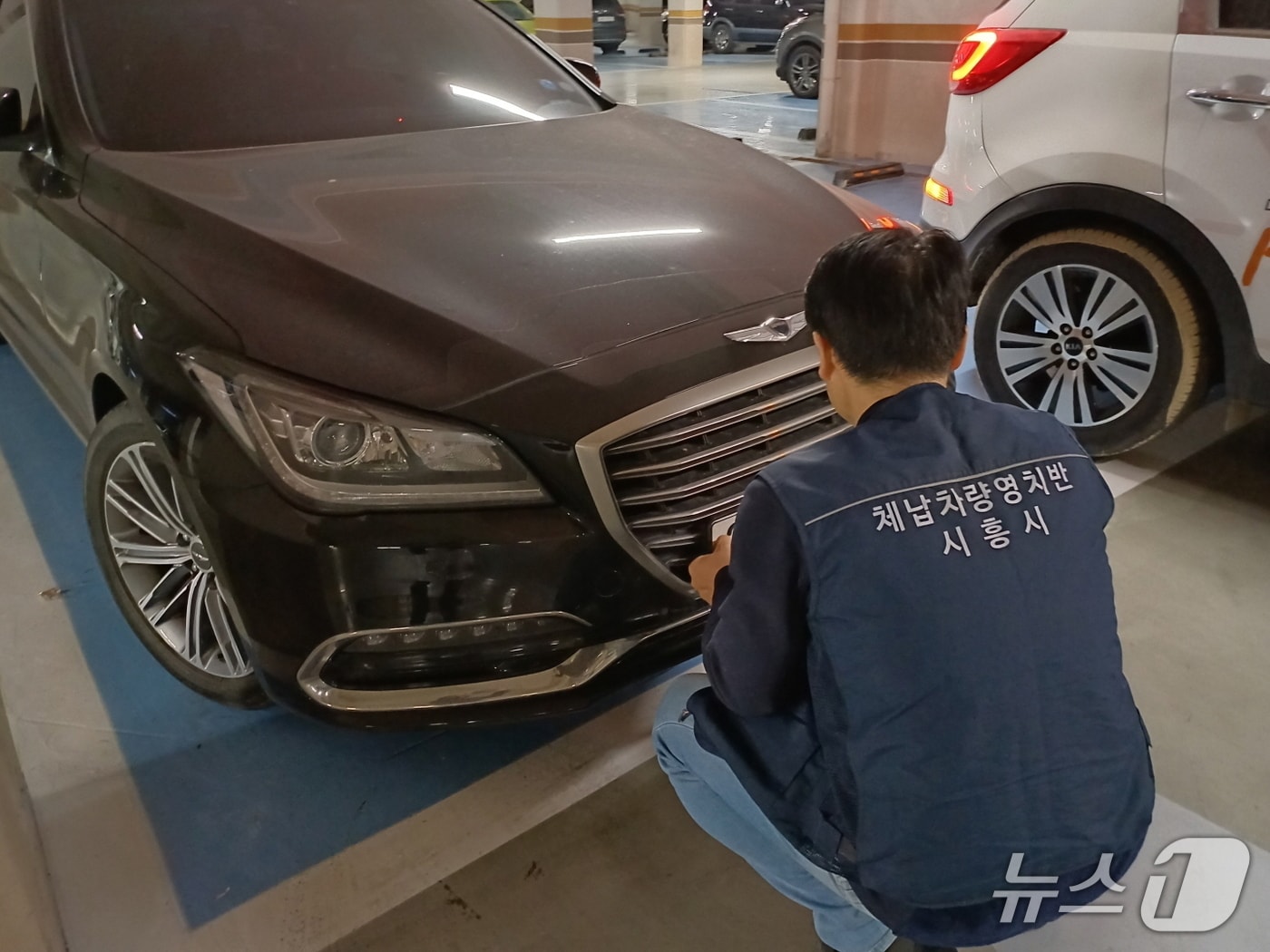 체납차량 단속.(시흥시 제공)