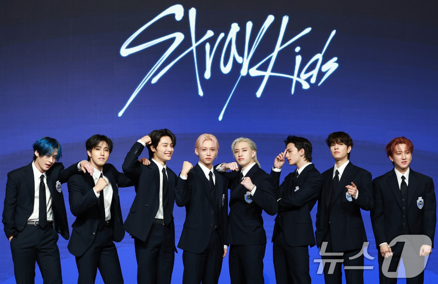 스트레이 키즈(Stray Kids) 리노(왼쪽부터)와 한, 아이엔, 필릭스, 방찬, 현진, 승민, 창빈 2025.8.22 ⓒ 뉴스1 권현진 기자