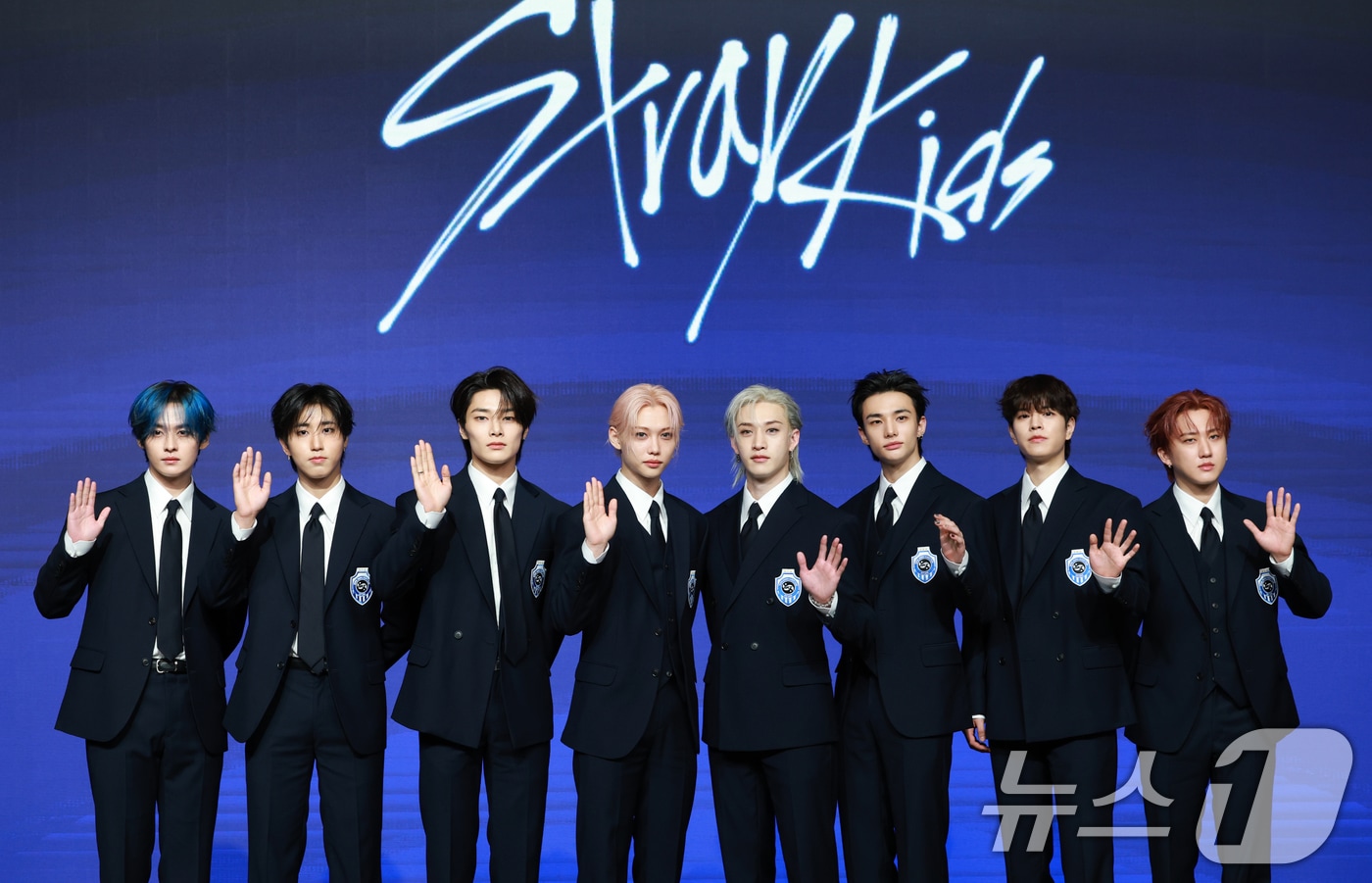 스트레이 키즈(Stray Kids) 리노(왼쪽부터)와 한, 아이엔, 필릭스, 방찬, 현진, 승민, 창빈 2025.8.22 ⓒ 뉴스1 권현진 기자