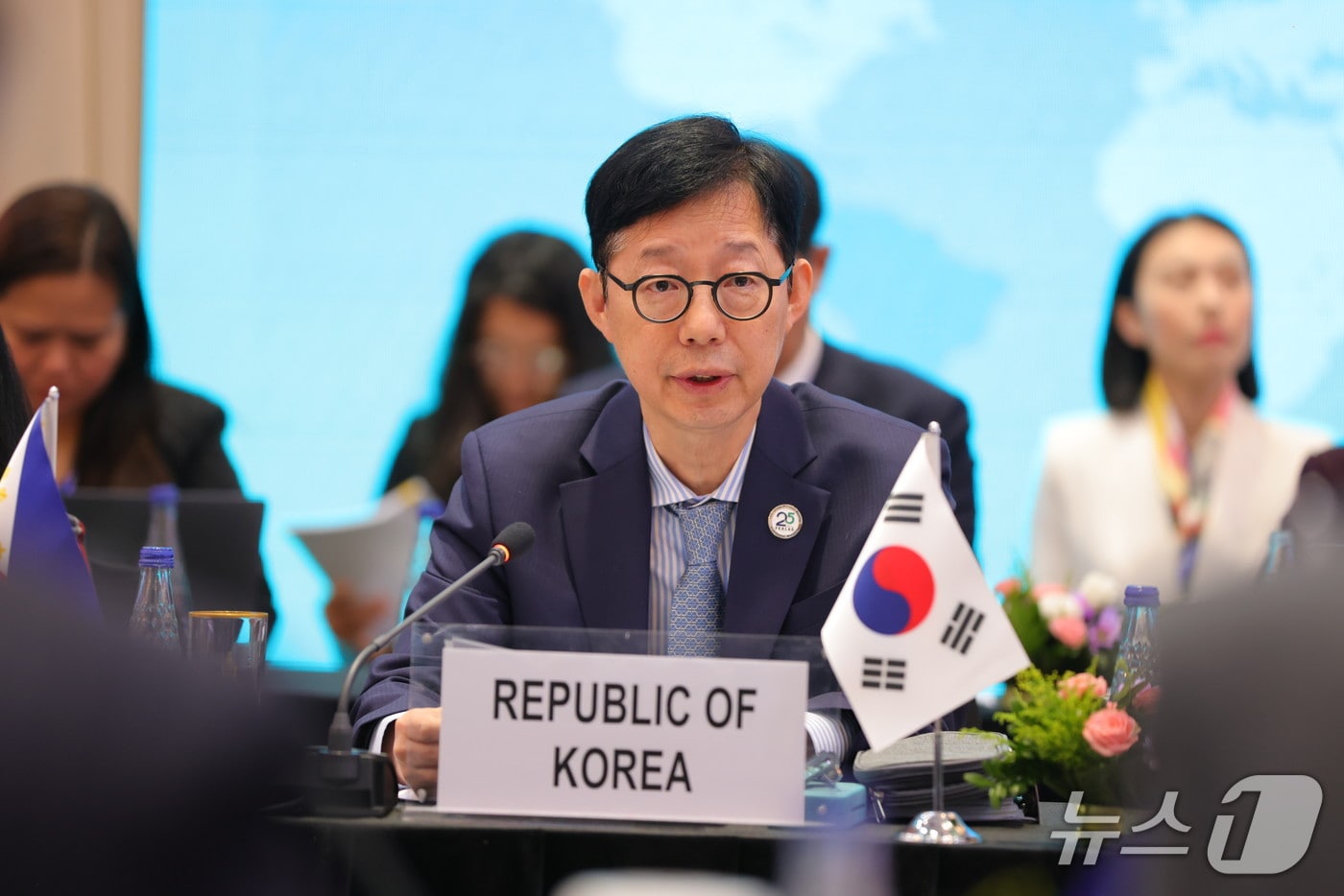 박윤주 외교부 제1차관이 22일(현지시간) 몽골 울란바토르에서 열린 제10차 동아시아-라틴아메리카 협력포럼(FEALAC) 외교장관회의에 참석했다. 2025.08.22. (외교부 제공) 