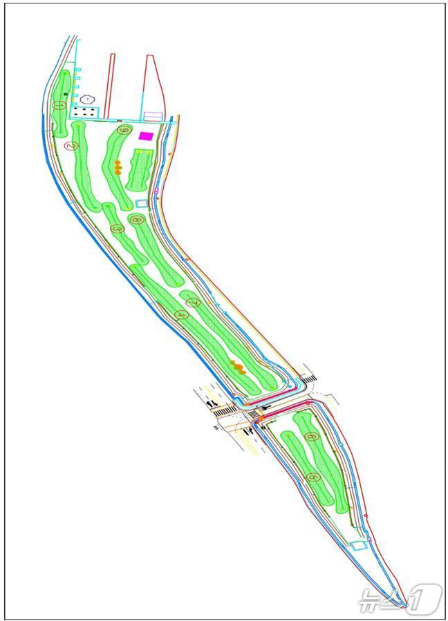 부안 구진쉼터 파크골프장 계획도./뉴스1
