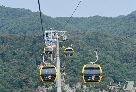 강원 원주시 소금산그랜드밸리(간현관광지) 케이블카 자료 사진. (원주시시설관리공단 제공. 재판매 및 DB금지) 2025.8.26/뉴스1