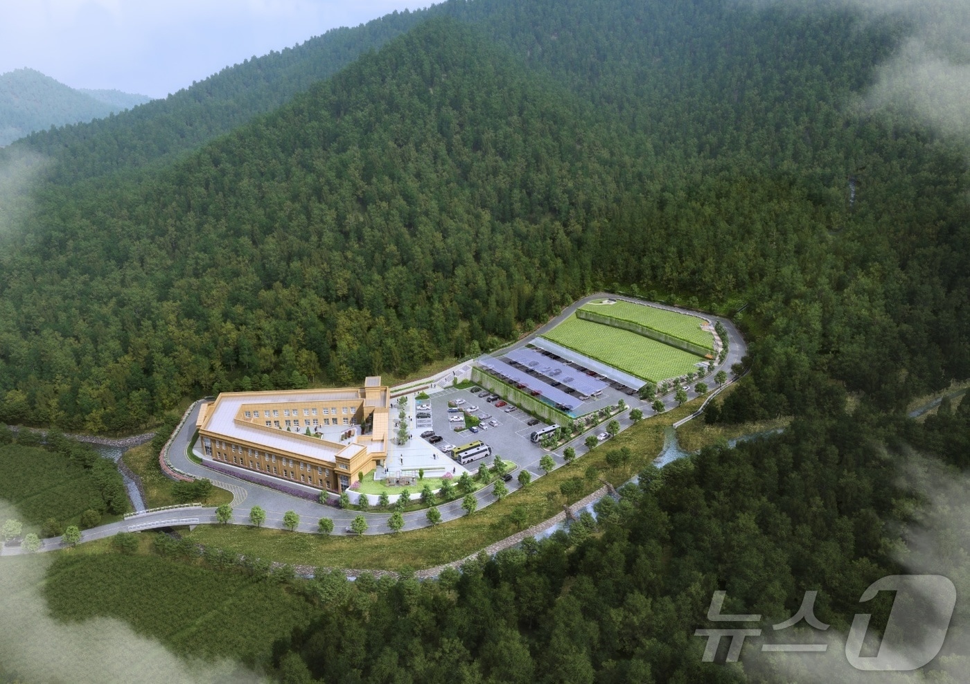 고흥군립하늘공원 조감도.(고흥군 제공. 재판매 및 DB 금지)/뉴스1