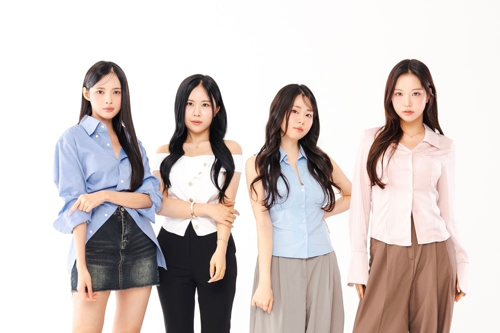 (왼쪽부터) 가비엔제이 멤버 리엘, 루안, 예잔, 나예/ 사진제공=알비더블유, DSP미디어