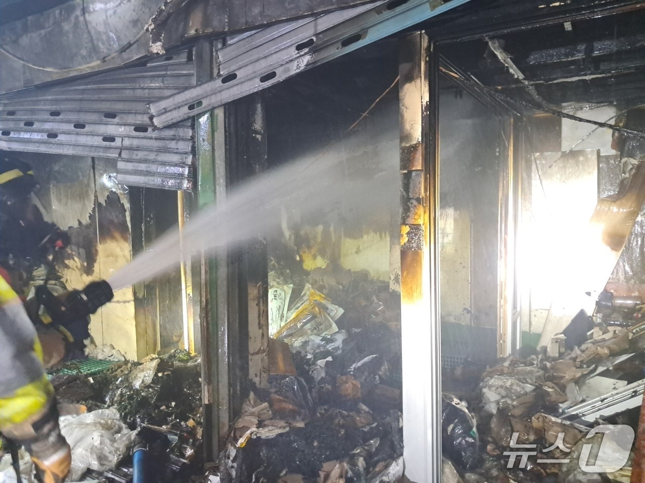 대전 도마시장에서 화재가 발생했다.(대전소방본부. 재판매 및 DB금지)/뉴스1