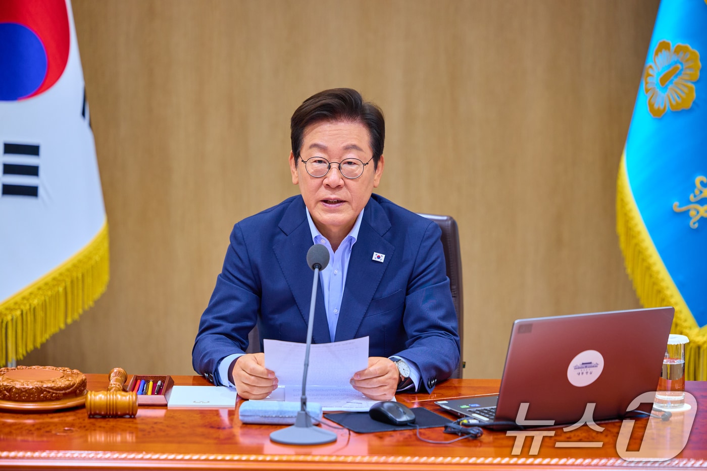 이재명 대통령이 지난 29일 서울 용산 대통령실 청사에서 열린 임시 국무회의에서 발언을 하고 있다. &#40;대통령실 제공. 재판매 및 DB 금지&#41; 2025.8.29/뉴스1 ⓒ News1 이재명 기자