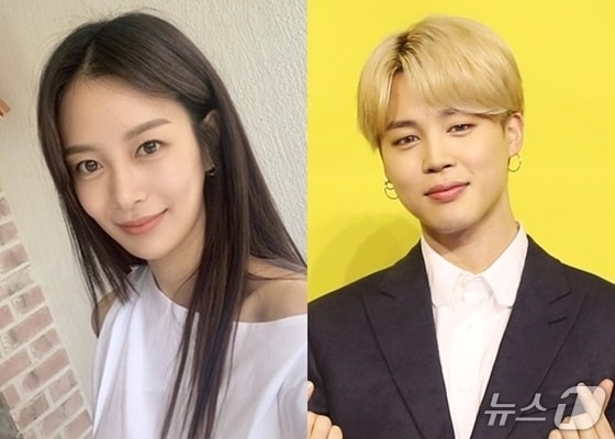 배우 송다은(왼쪽), 방탄소년단 지민 / 사진=송다은 인스타그램, 뉴스1 DB ⓒ 뉴스1