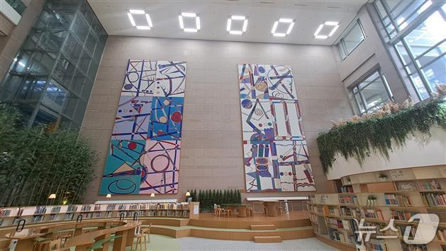 고(故) 전혁림 화백 '한국의 풍물'. (부산시 제공. 재판매 및 DB 금지)