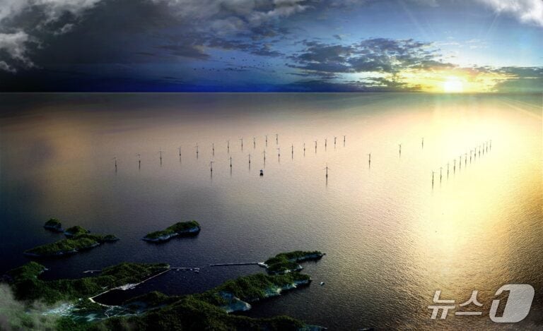 안마해상풍력단지 조감도(안마해상풍력 제공). ⓒ 뉴스1