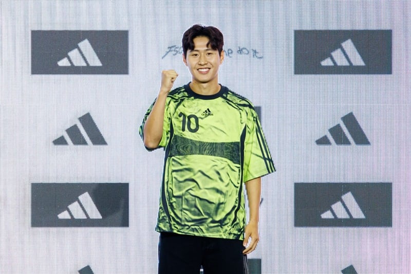 아디다스의   'KANGIN MADE ME DO IT'에 참석한 이강인(아디다스 제공)
