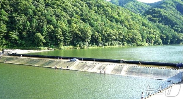 옥천군 동이면 금강휴게소 앞 러버댐 (옥천군 제공, 재판매 및 DB금지) /뉴스1 