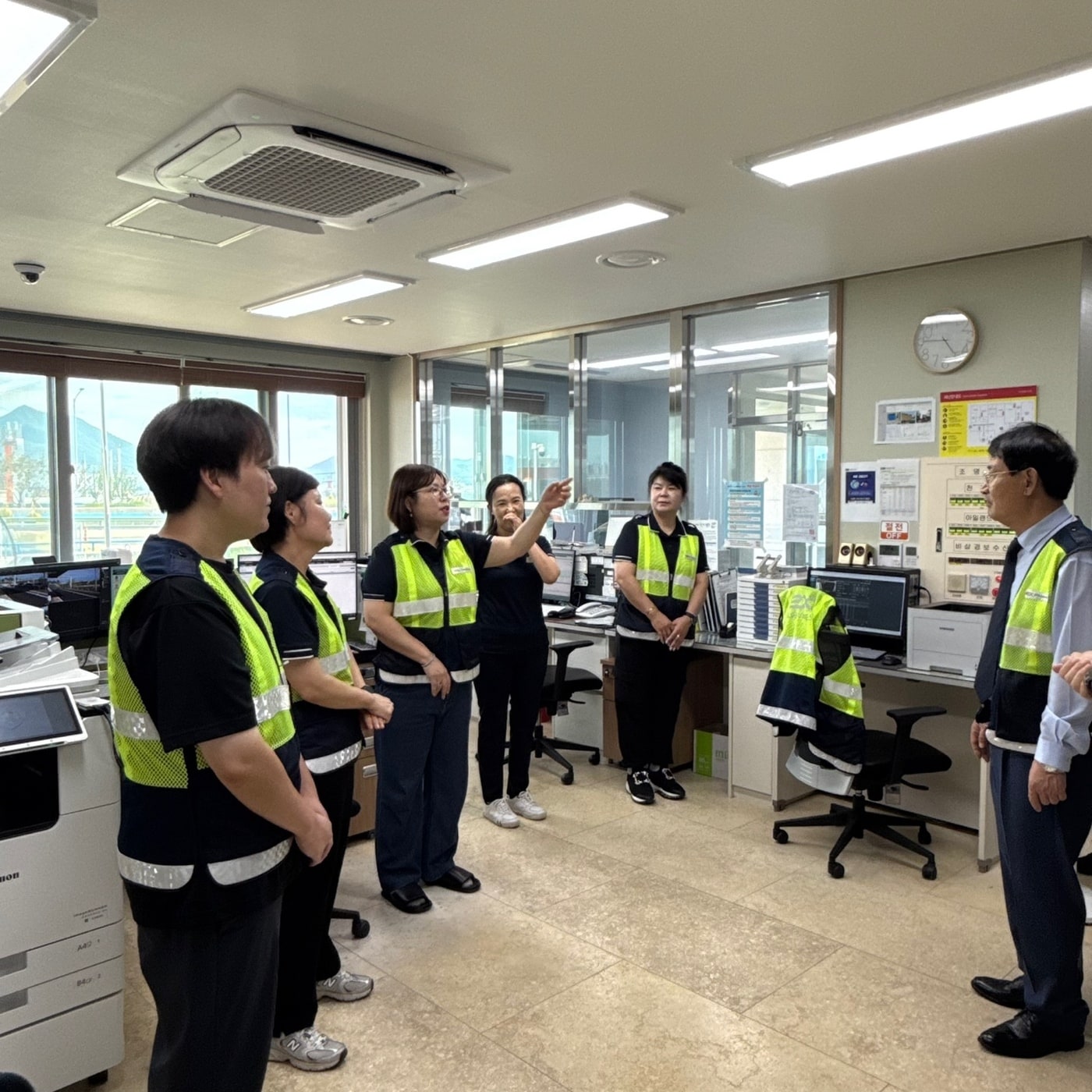 한국도로공사서비스 충남 아산 현충사 영업소 현장점검 모습.(한국도로공사서비스 제공)