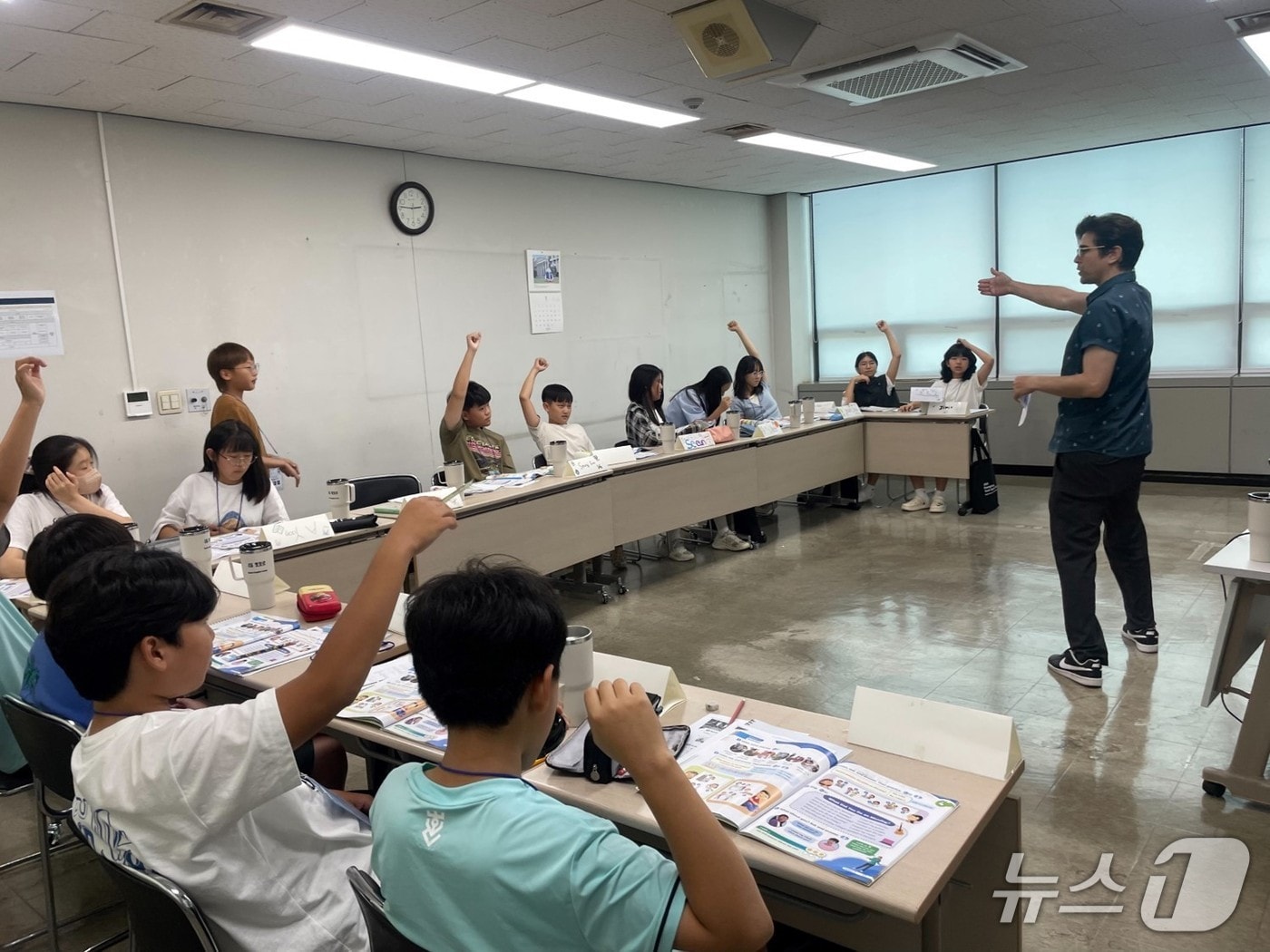 강원 평창군이 지난 3일부터 오는 10일까지 한국외대 글로벌캠퍼스에서 청소년 영어체험교실을 운영 중이다. (평창군 제공. 재판매 및 DB금지) 2025.8.4/뉴스1