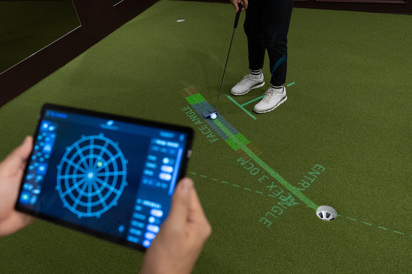 투어펏 퍼팅 시뮬레이터 모습.&#40;대우건설 제공&#41;