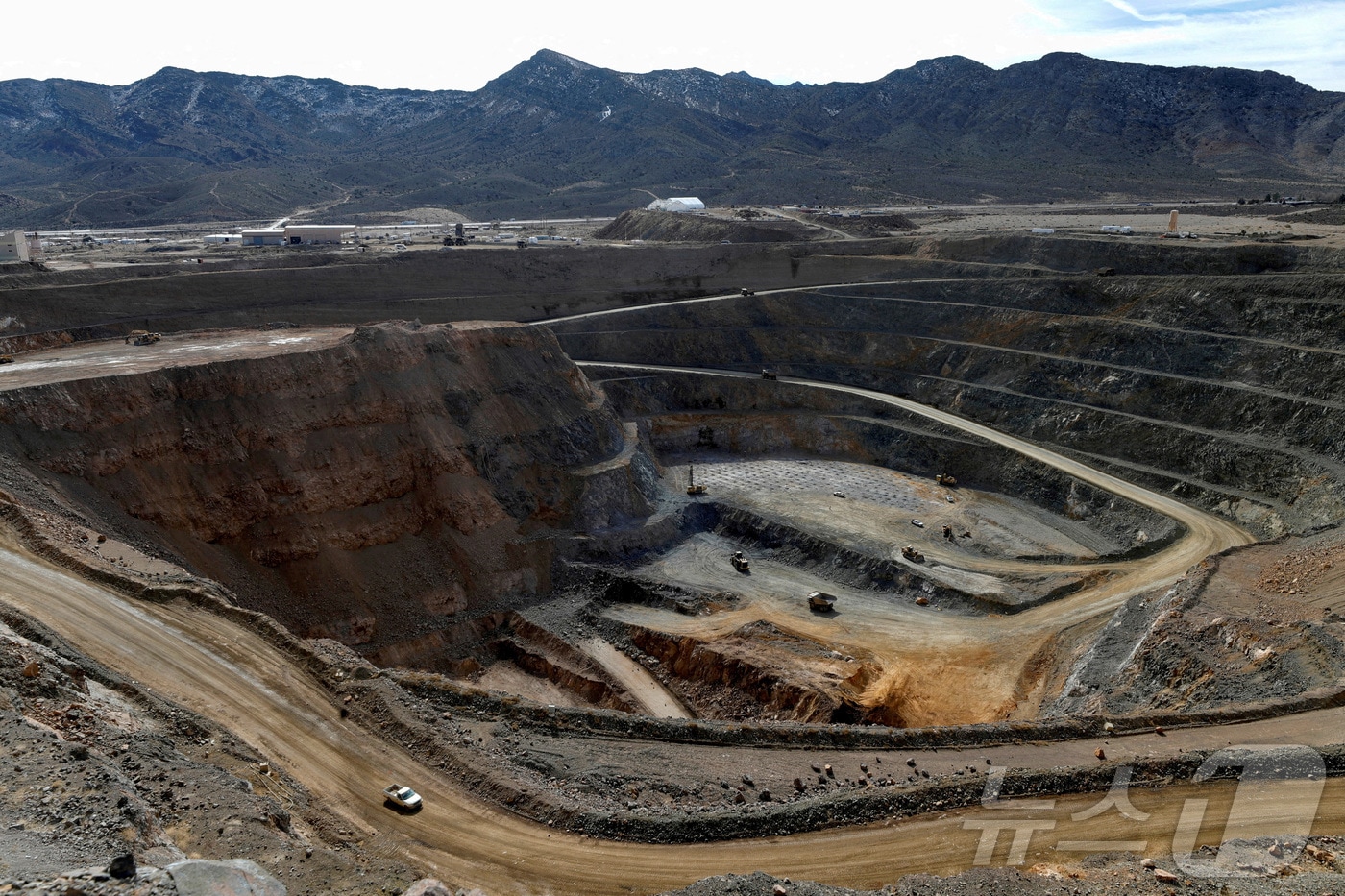 미국 캘리포니아 마운틴패스에 있는 MP머티리얼스의 희토류 광산,2020.01.30.<자료사진<ⓒ 로이터=뉴스1