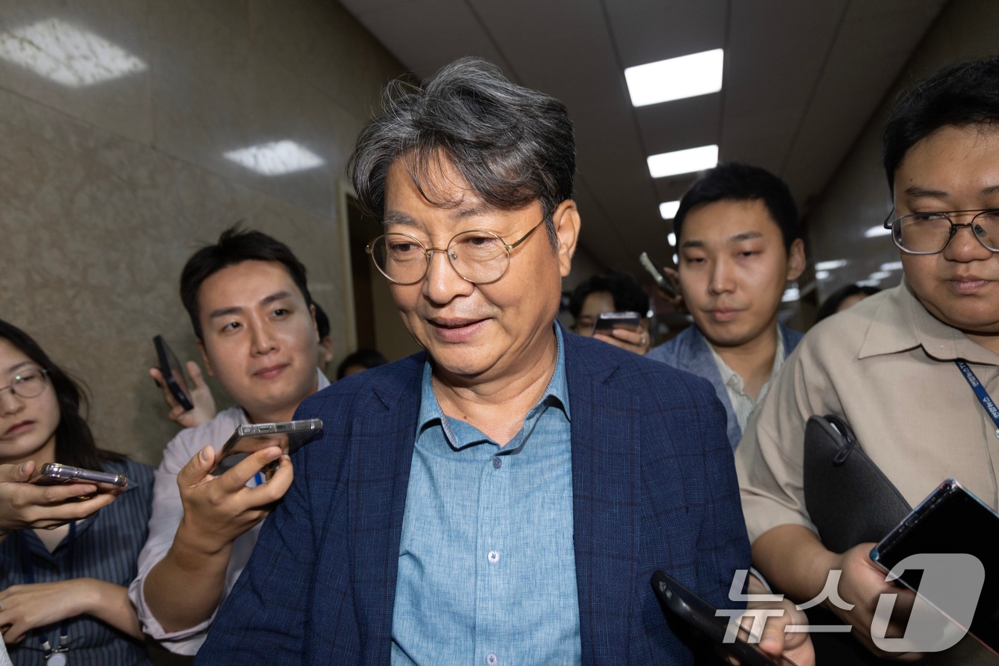 '주식 차명거래 의혹'이 제기된 이춘석  의원. 2025.8.5/뉴스1 ⓒ News1 이승배 기자