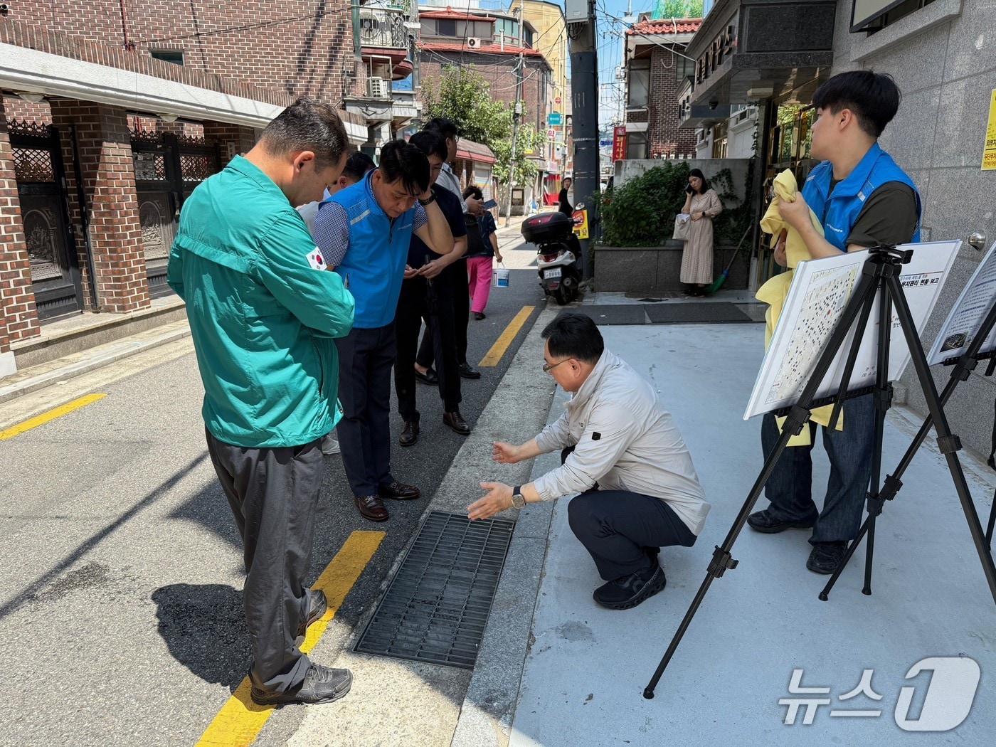 김성보 서울시 행정2부시장은 5일 오후 관악구 신림동 일대의 수방대책 이행상황을 점검했다.(서울시 제공)