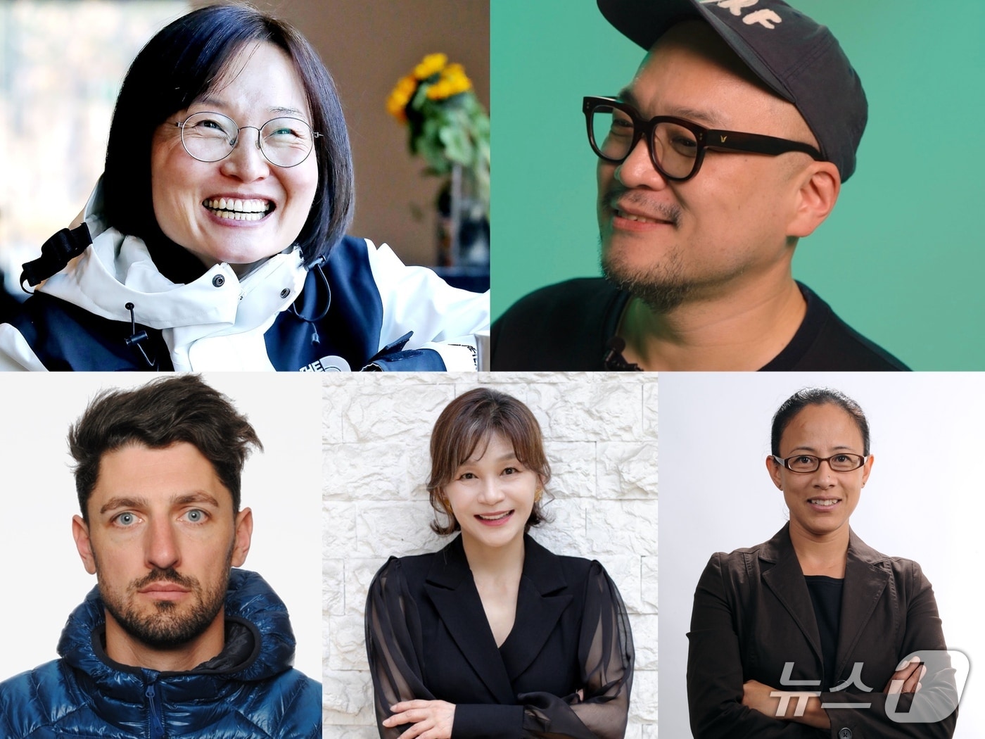 국제경쟁 심사위원. 위에서부터 김영미, 이혁상, 존 글래스버그, 길해연, 람야타 림부 (울산울주세계산악영화제 제공. 재판매 및 DB금지)/뉴스1