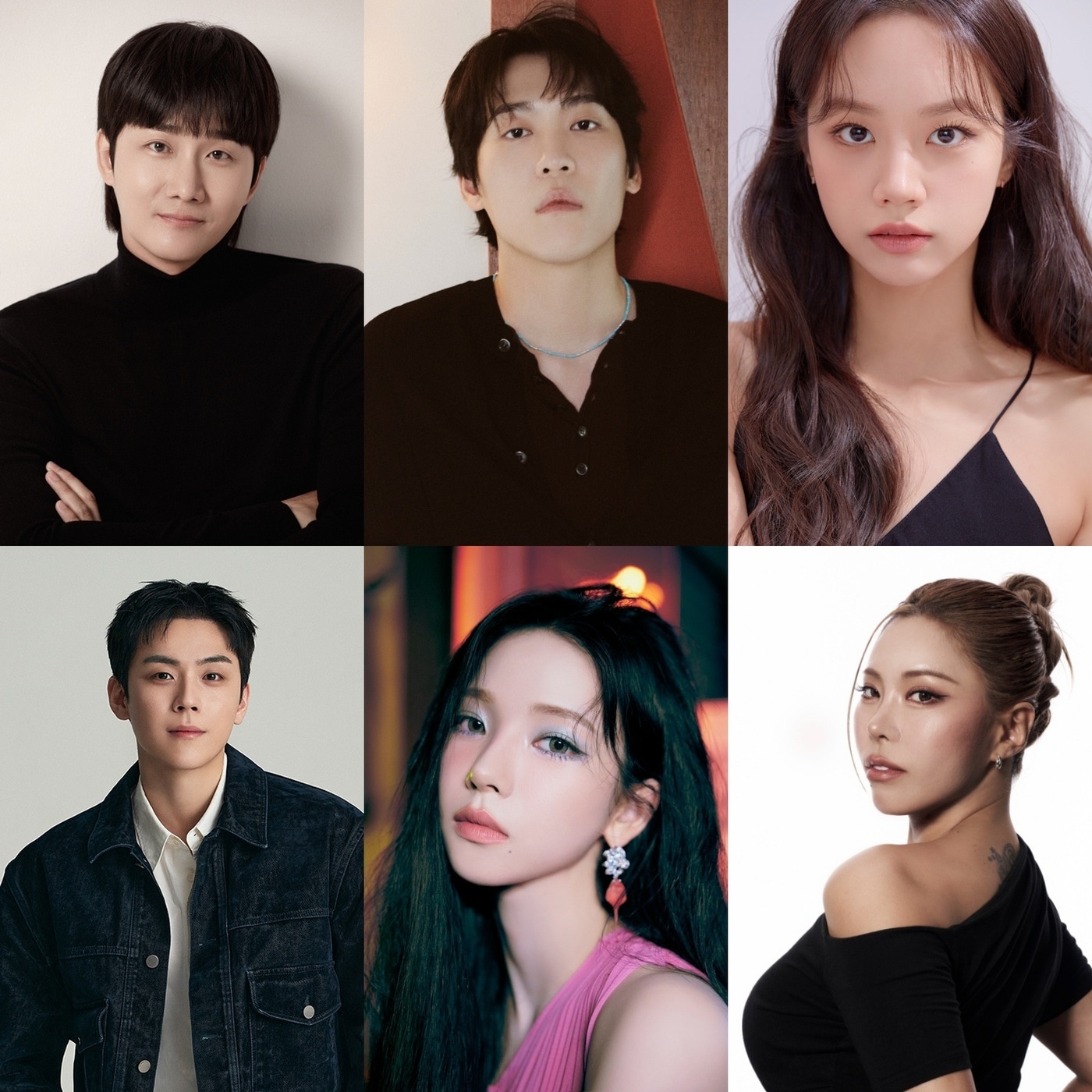 (왼쪽 위부터 시계방향으로) 이용진, 존박, 혜리, 가비, 카리나, 김도훈