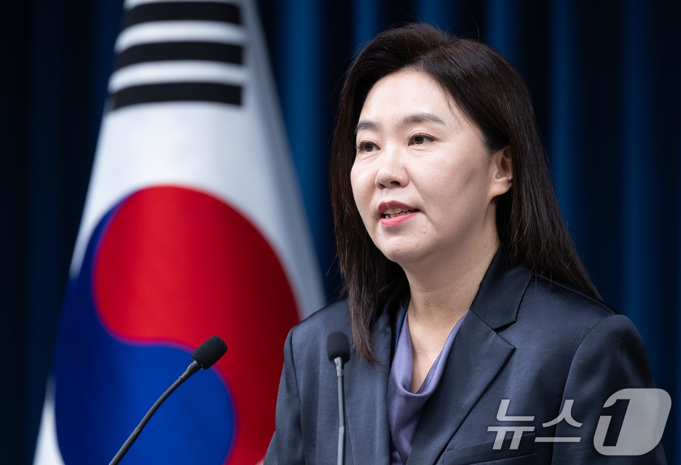 강유정 대통령실 대변인. 2025.8.7/뉴스1 ⓒ News1 이재명 기자