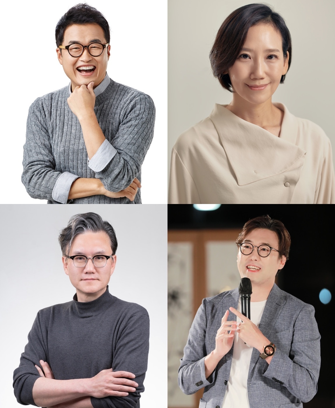 (왼쪽 위부터 시계방향으로) 최태성, 김지윤, 심용환, 썬킴