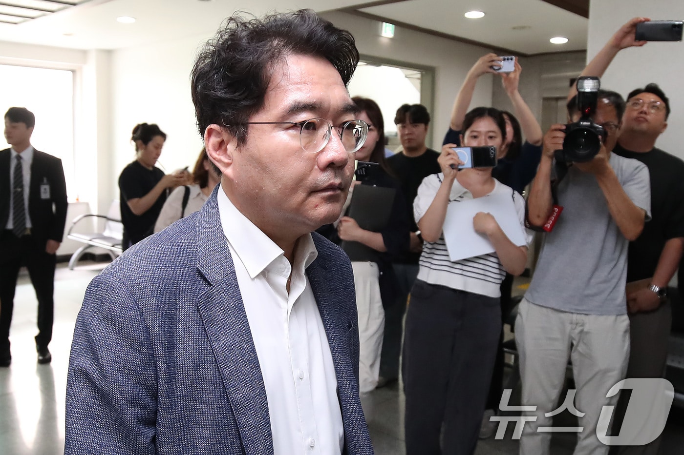 정치자금법 위반 혐의로 기소된 윤석준 대구 동구청장. &lt;자료 사진&gt;  ⓒ News1 공정식 기자