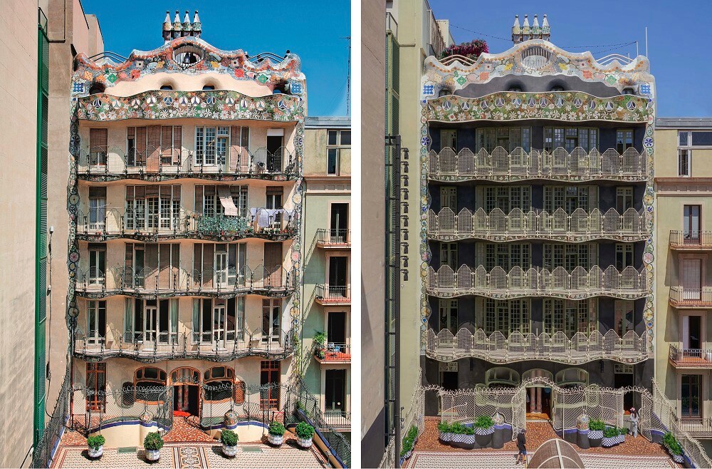 왼쪽은 복원 전, 오른쪽은 복원 후 모습 (출처=David Cardel&uacute;s, Claudia Mauri&ntilde;o)