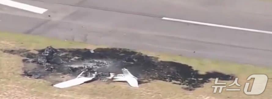미국 콜로라도 포트 모건 시립 공항에서 31일(현지시간) 두 대의 소형 비행기가 충돌해 4명의 사상자가 발생했다. (출처=엑스) 2025.8.31./뉴스1