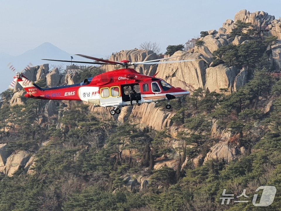  충남소방본부 소속 소방헬기. / 뉴스1