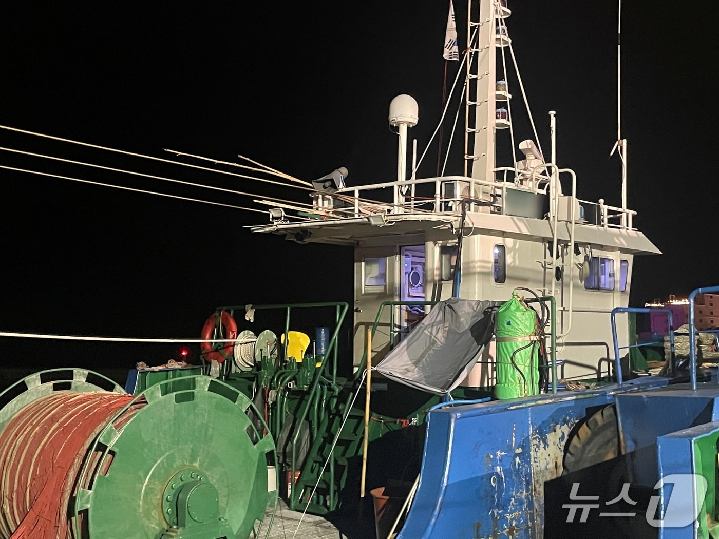 다툼이 발생한 어선.(사천해경 제공. 재판매 및 DB금지)