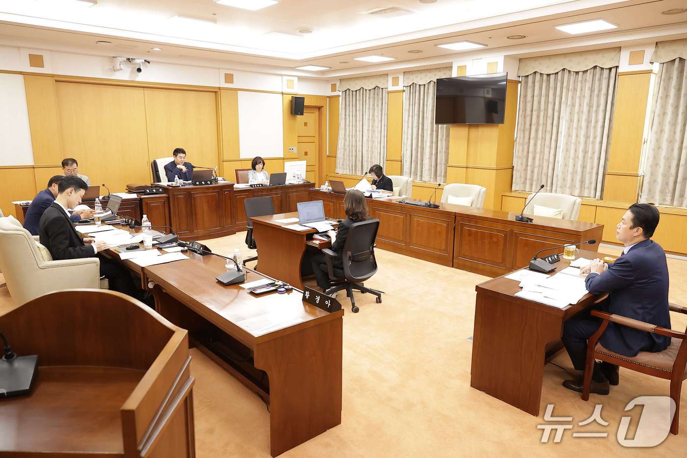 대전시의회 행정자치위원회 회의 모습.(대전시의회 제공. 재판매 및 DB금지)/뉴스1
