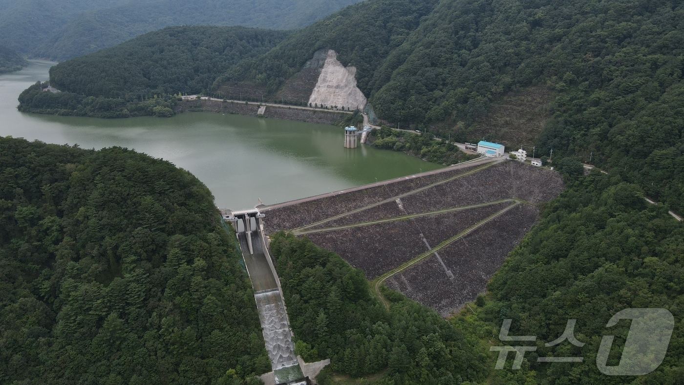 지난달 9일 강원 평창군 대관령면 도암댐의 모습. &#40;독자 제공. 재판매 및 DB금지&#41; 2025.9.10./뉴스1 2025.9.10/뉴스1 ⓒ News1 신관호 기자