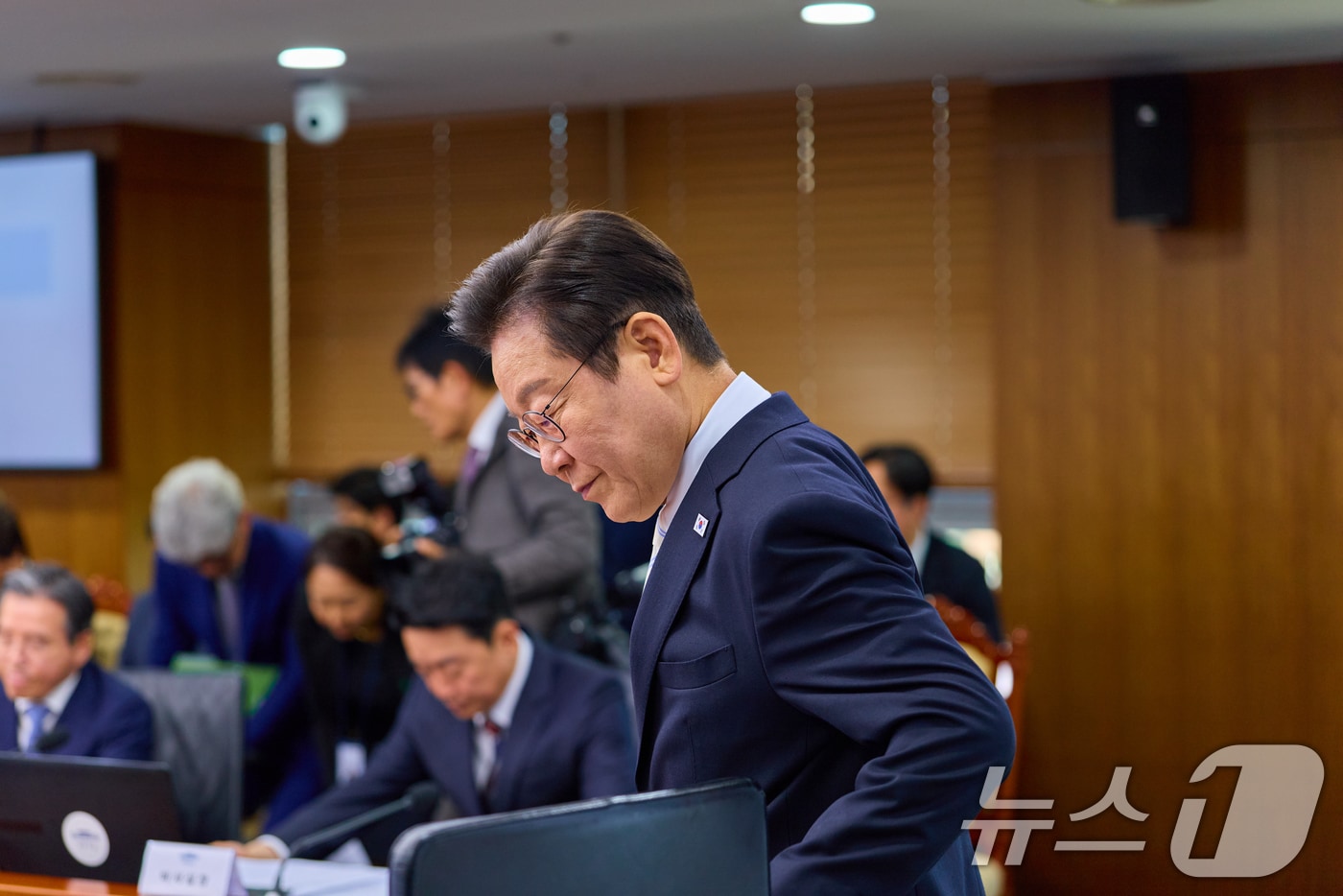 이재명 대통령이 11일 서울 용산 대통령실 청사에서 열린 수석·보좌관 회의에 참석하고 있다. (대통령실 제공. 재판매 및 DB 금지) 2025.9.11/뉴스1 ⓒ News1 허경 기자